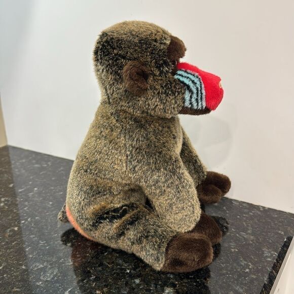 Cheeks Baboon 12 Inch TY The Beanie Buddies Collection 2001 Stuffed Monkey Plush - Picture 5 of 8
